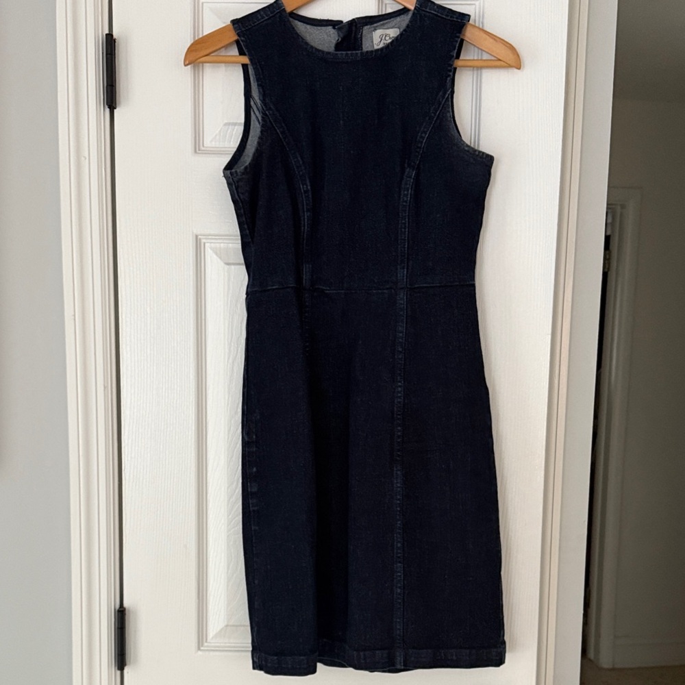 J. Crew Dark Denim Mini Dress